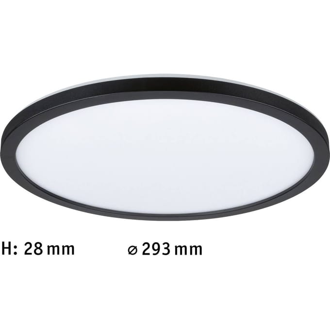 LED-paneel Atria Shine Backlight rond 293 mm 16W 1600lm 3000K Zwart