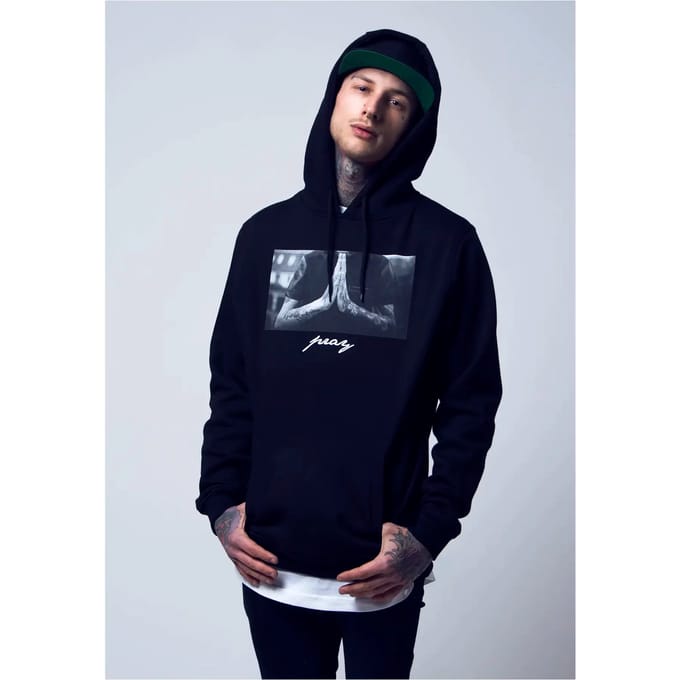 Mister Tee - Pray Hoodie/trui - S - Zwart