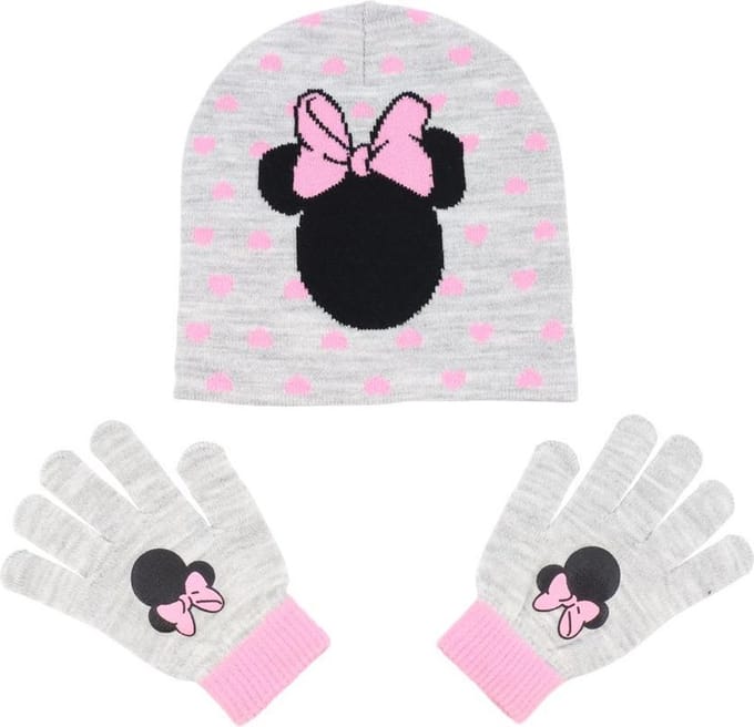 Kids winterset voor meisjes | Muts + handschoenen | leuke kinderfiguur |3-7 jaar