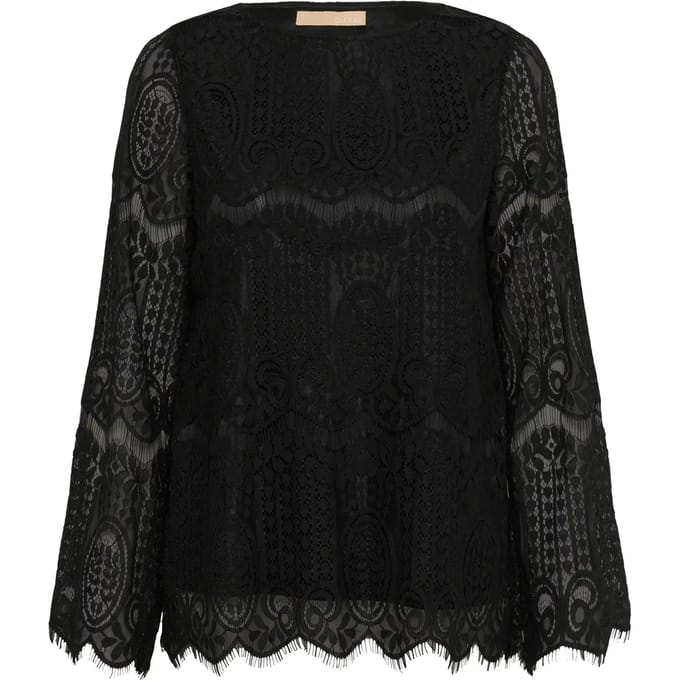 Blouse met lange mouwen CUcroba Regular fit black