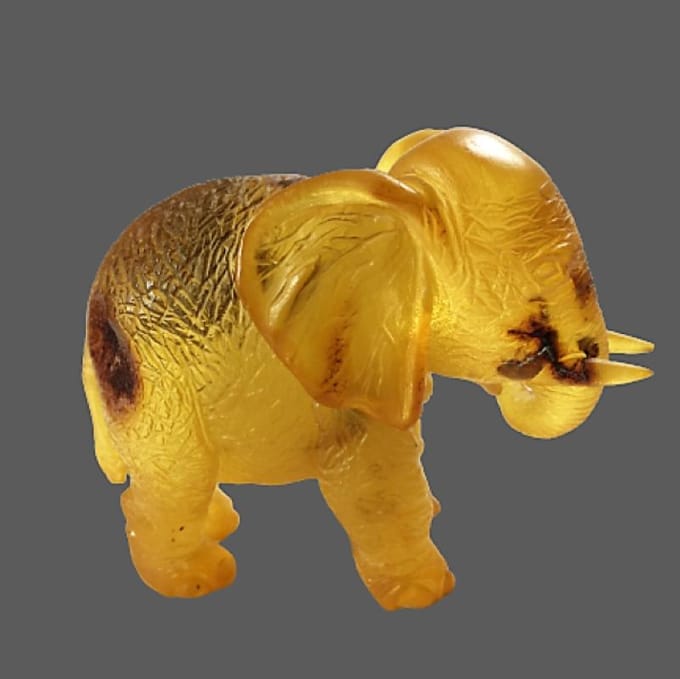 Éléphant - Bijoux en Ambre de la Baltique