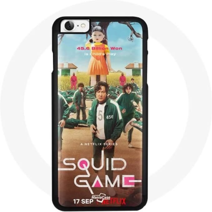 Coque - Squid Game - Iphone 4 - Souple - Noir - Mixte
