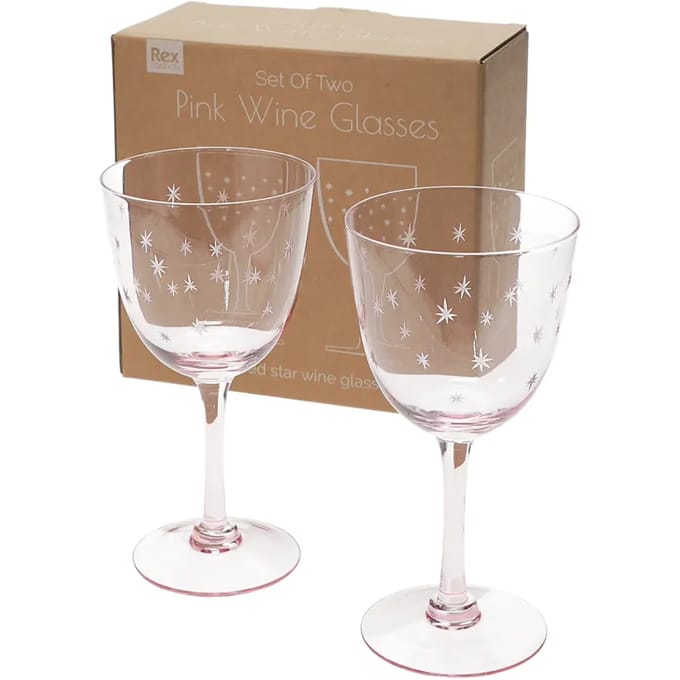 Wijnglas Rex London Etched star (x2)