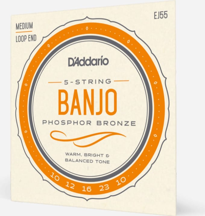 D'addario Phosphor Bronze Banjo 5-String 010 EJ-55 *