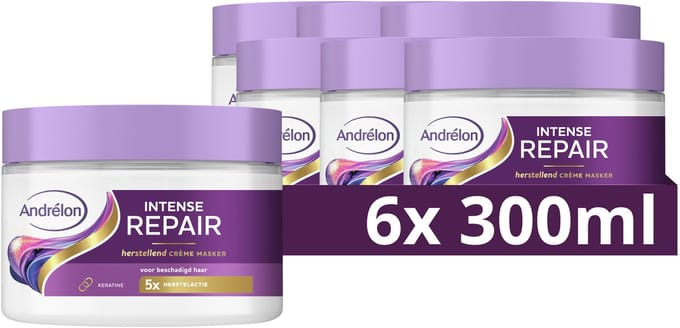 Andrélon - Crème Haarmasker - Intense Repair - 6 x 300 ml