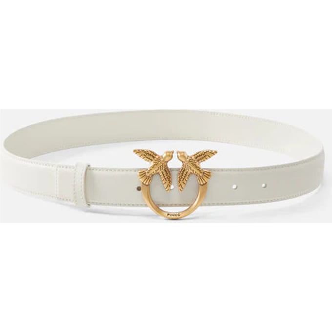Ceinture en cuir pour femme de la marque Pinko love berry simplement - Taille: M black