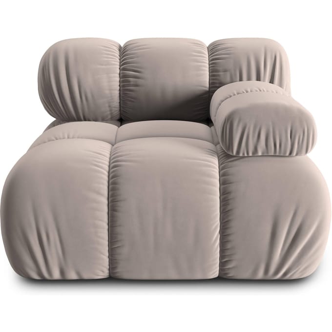 Modulair-hoekelement Tropea rechts velvet | Milo Casa