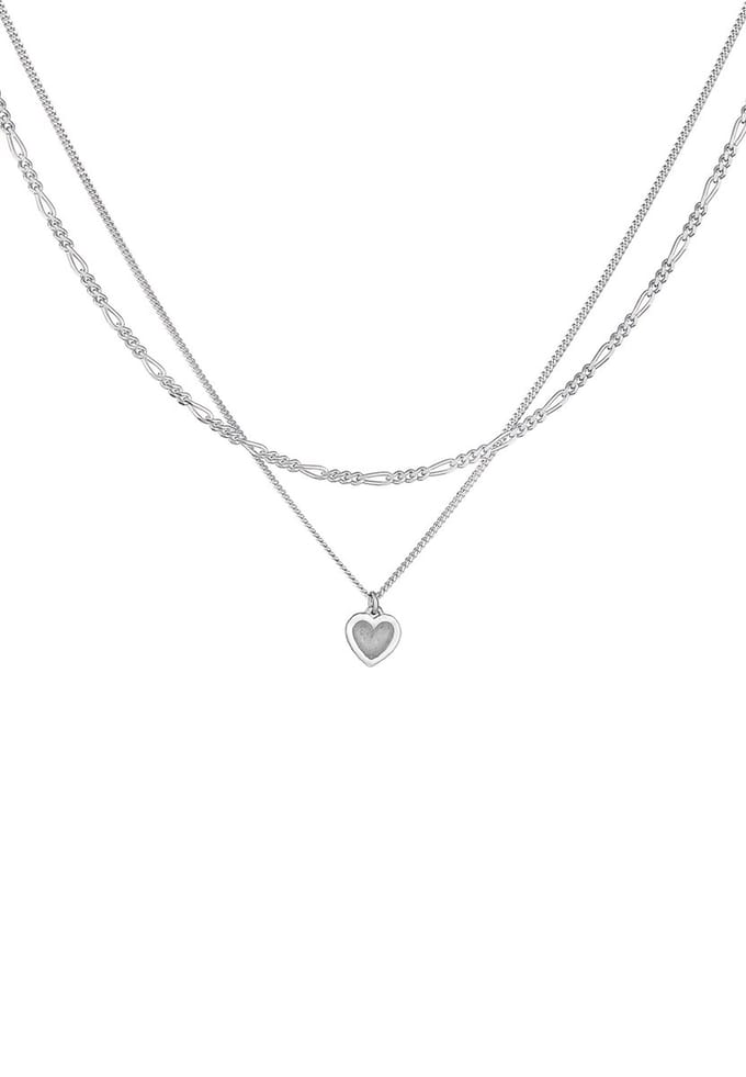 Elli - Halsketting - Dames Laagje hart hanger Figaro in 925 Sterling Zilver - Dames