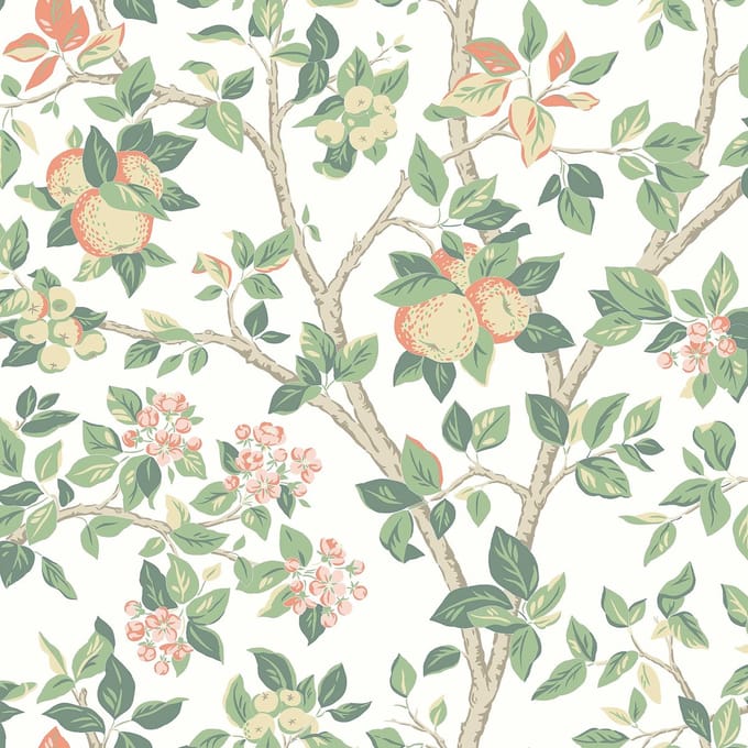 Boråstapeter Vliesbehang 7650 - Falsterbo III - Botanisch Wit - 53cm x 10.05m