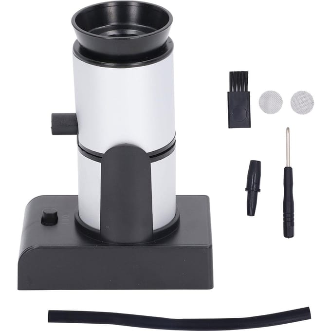 Voedselroker Draagbare Handheld Voedselrookinfuser voor Vis Zeevruchten Moleculaire Gastronomie Cocktails white