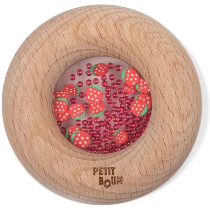 Petit Boum sensorische donut aardbeien 6 mnd +