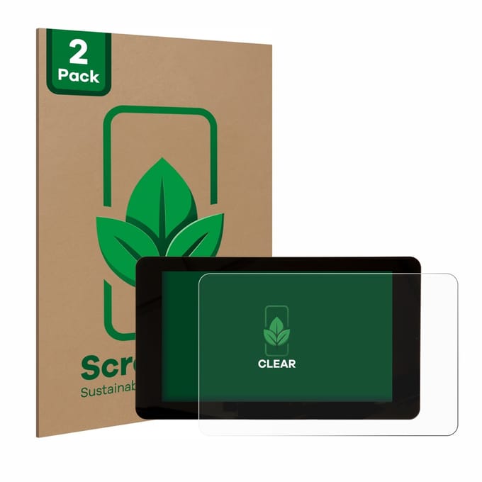 2 Stuks Screenprotector voor Raspberry Pi Touchscreen 2 (7") - Hoogwaardige Beschermfolie transparant