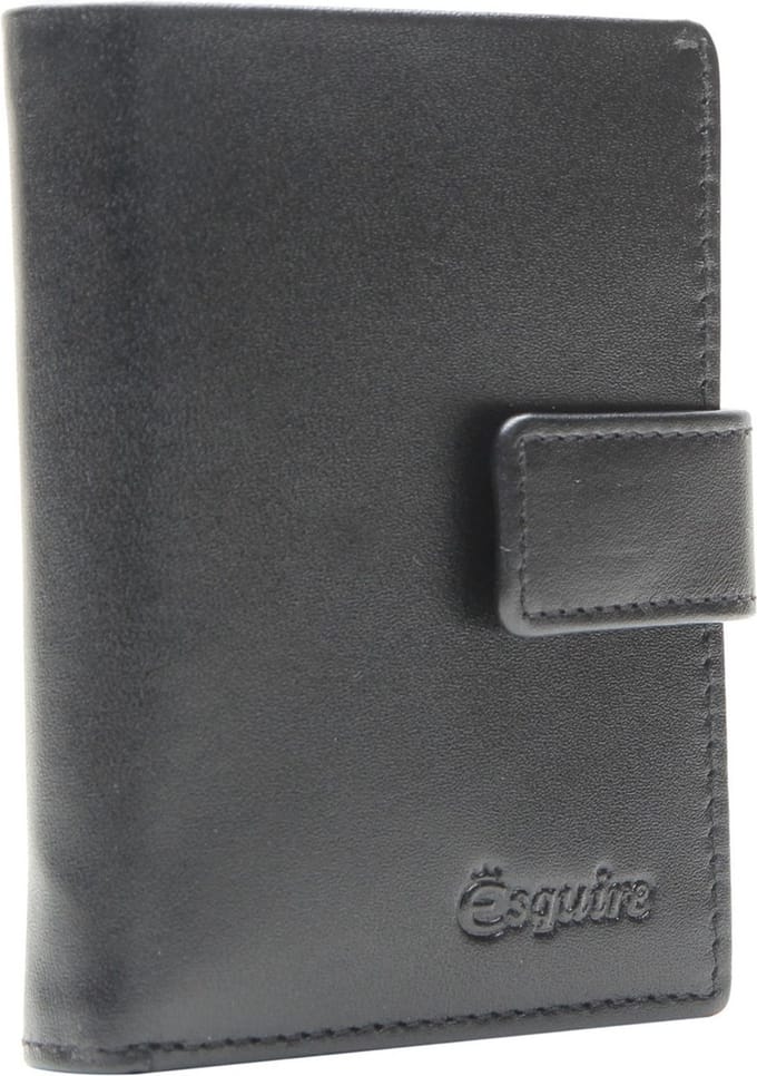 Esquire portemonnee New Silk Wallet Black zwart