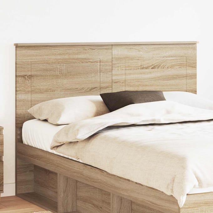 vidaXL - Hoofdbord - Sonoma - Eik - 100 - cm - Geconstrueerd - hout