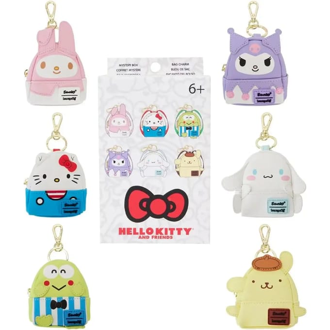 Mini Rugzak Sleutelhanger Loungefly Hello Kitty (x6)