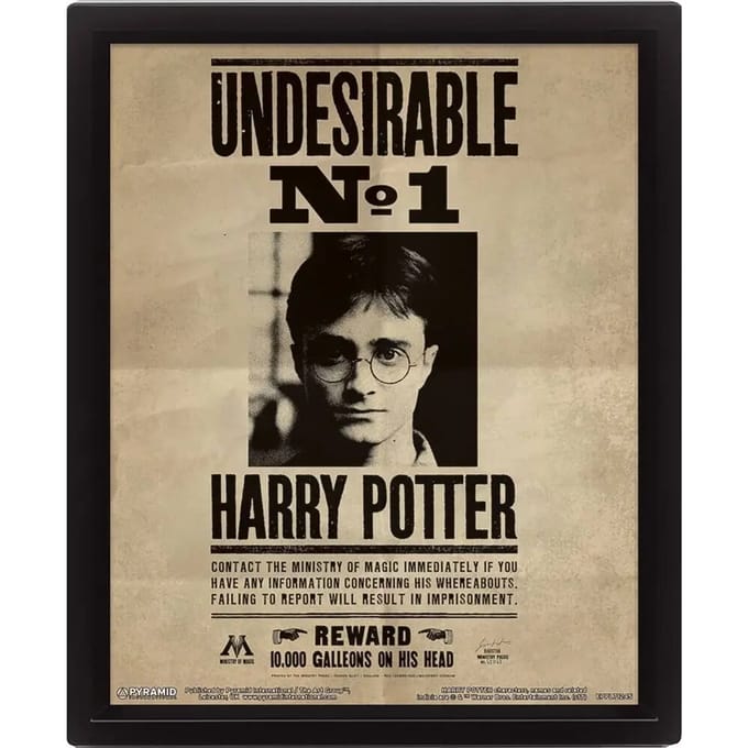 Harry Potter Potter Sirius 3D Lenticular Poster 28,7 x 23,5cm