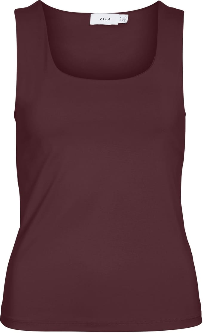 VILA - VIKENZA U-NECK S/L TANK TOP REV - NOOS - Dames - Tops