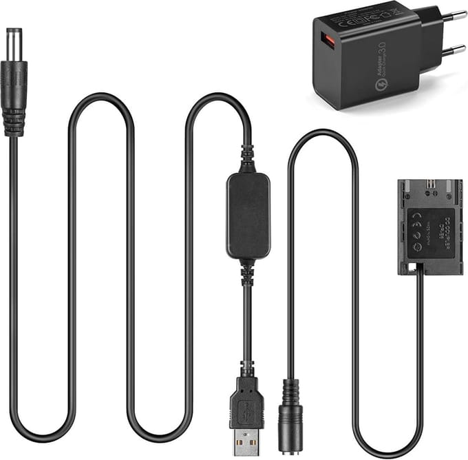 5 V USB-adapterkit kabel DC 8,4 V ACK-E6 + DR-E6 LP-E6 LP E6 volledig decodeerde dummy batterij voor Canon EOS 5D Mark II III 5D2 5D3 60D 70D 80D 6D Mark II