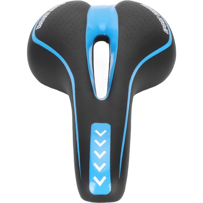 Fietszadel Vervanging Universeel Zwart en Blauw Ergonomisch Comfortabel Fietszadel voor Racefietsen Vouwfietsen black