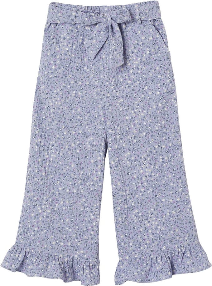 Vertbaudet Korte broek voor meisjes met ruches van katoenen gaas