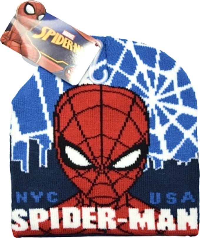 Marvel Spiderman Muts - Blauw - maat 52 cm (± 2-4 jaar)