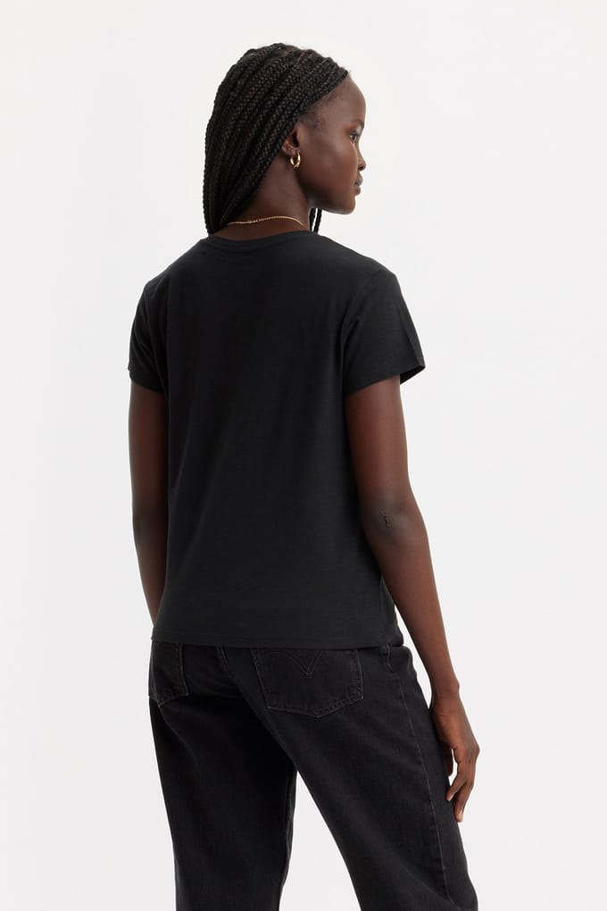Levi's Graphic Authentic Tshirt Box Tab Core Caviar Taglia: S | Maglie Sportivi Outlet | Donna