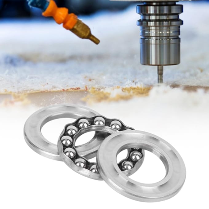 5 stuks 51103 Axiaal Kogellager met Drukring Precisie Lage Geluidsniveau Industriële Hardware Onderdelen