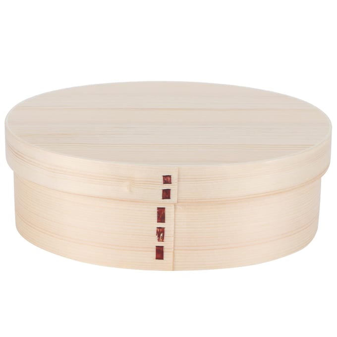 17.5x13.5cm Lunchbox Houten Bento Box Draagbare Voedselcontainer voor Studenten WerkerGeschilderd beige