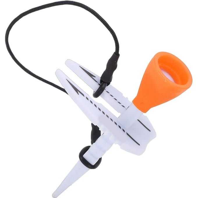 Tee Réglable en Hauteur de 35 à 55 mm avec Marqueur Bille ABS Accessoire de Pratique de Direction de Visée pour l'Entraînement Orange orange