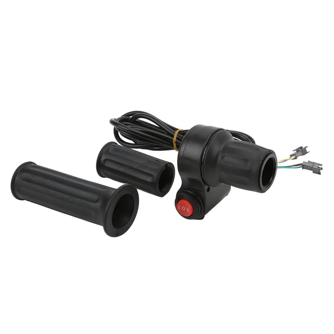1 Paar 12V?99V Half Grip Gaskabel Universele 3 Snelheidsregeling Draaigaskabel Accelerator Handvat voor black