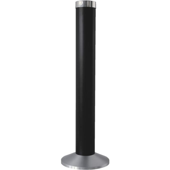Asbak 'zuil', aluminium, Ø 300 x H 780 mm, zwart