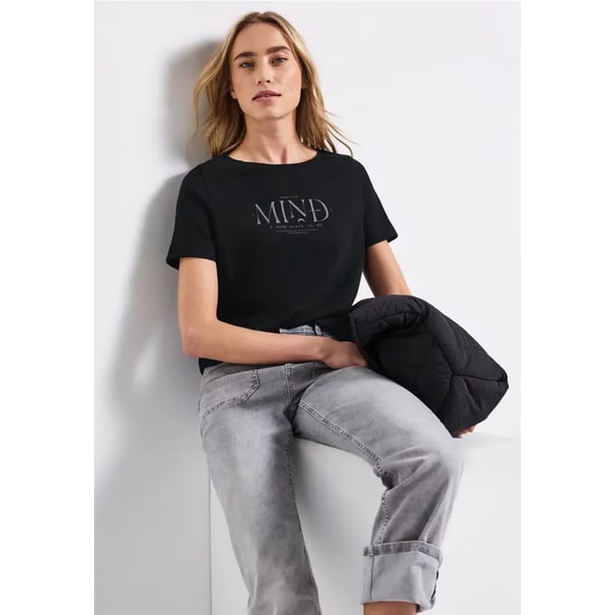 Basic shirt met print