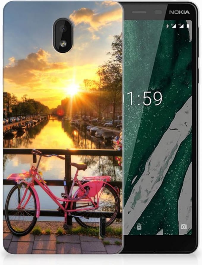 Nokia 1 Plus Siliconen Back Cover Amsterdamse Grachten
