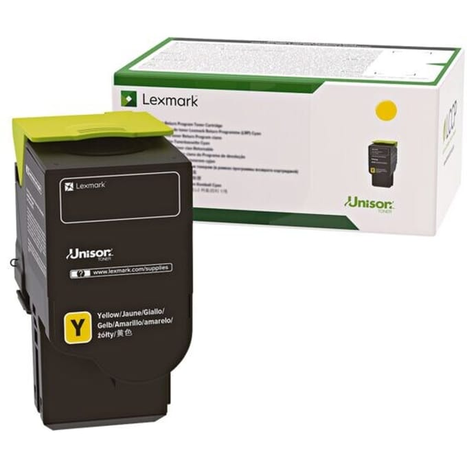 Lexmark Tonercassette (recycling) C2425 C2535 MC2425 MC2535 MC2640 Origineel Geel 3500 bladzijden C242XY0