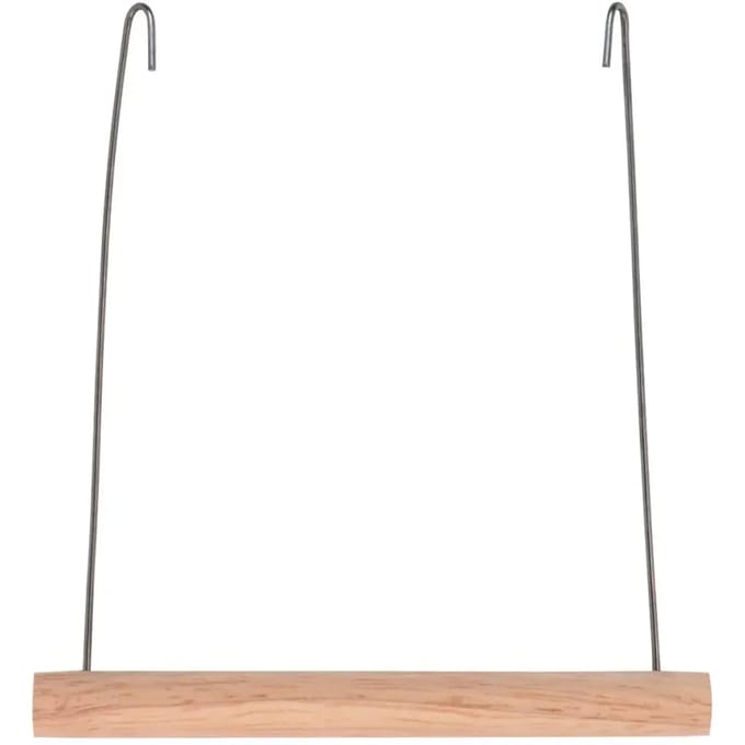 Hout/ijzer vogel trapeze schommel Kerbl (x1)