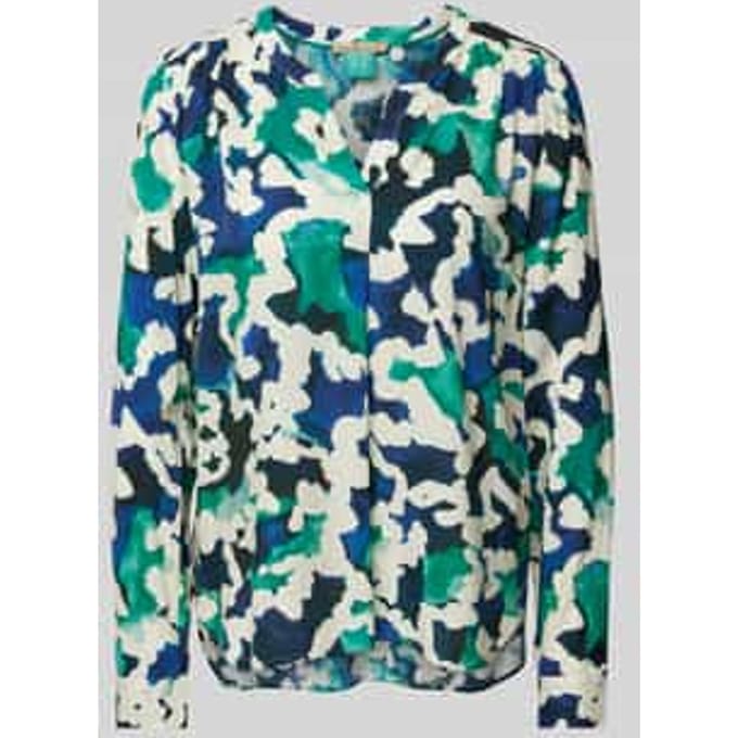 Blouseshirt met V-hals