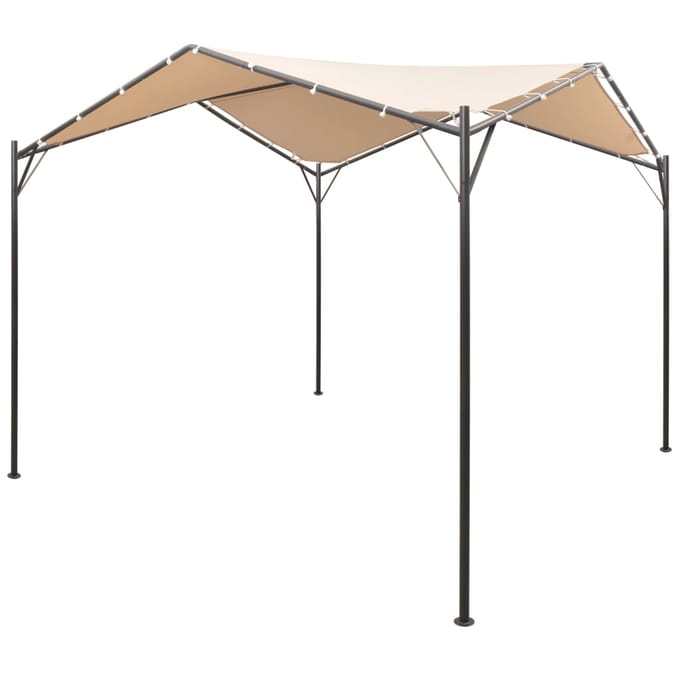Paviljoen Feesttent Luifel 4x4 m Staal Beige