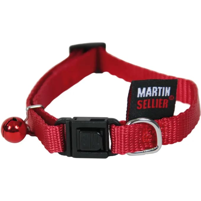 Effen nylon kattenhalsband Martin Sellier