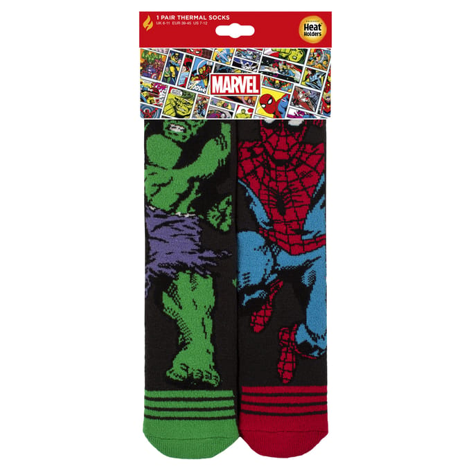 Mannen Thermische Hulk Spiderman Marvel Patroon Sokken
