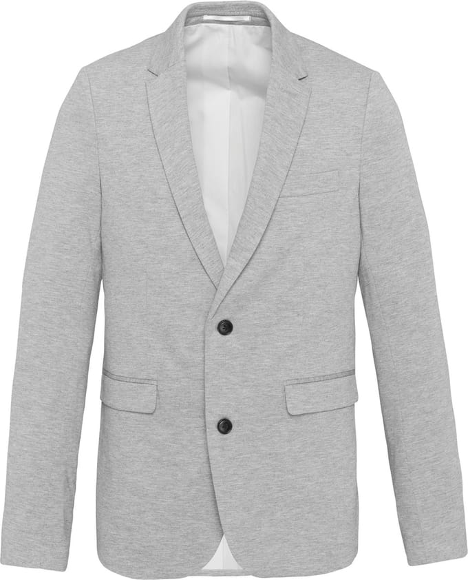 Kariban Herenjas van tricot K6132 - Light grey heather - 46 NL (46 FR)