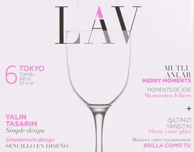 Set van bekers LAV Tokyo (6 uds) (365 ml)