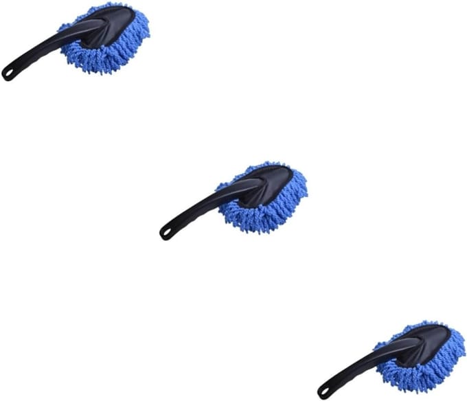 Auto Schoonmaak Set - Stoffer Borstel - Auto Interieur Reinigen - Zachte Microvezel - 30x10cm - Diverse Kleuren