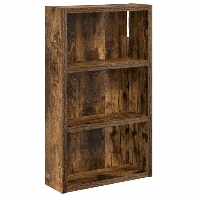vidaXL - Badkamer - wandkast - Gerookte - Eik - 30 - x - 10 - x - 50 - cm
