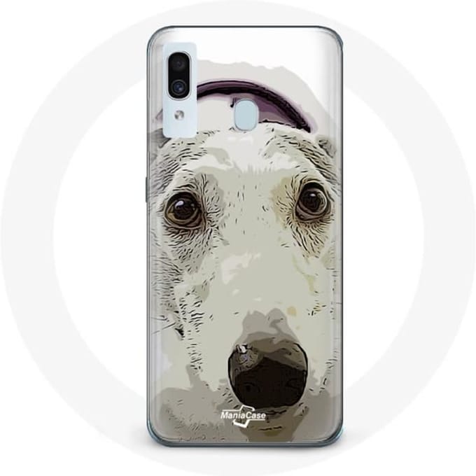 Coque pour Samsung Galaxy A30 Lévrier greyhound Race de chiens