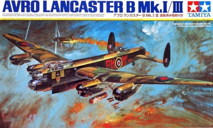 Tamiya Modelbouwpakket Militaire voertuigen - 61112 Avro Lancaster BI/BIII Plastic - 1:48 - Modelbouw