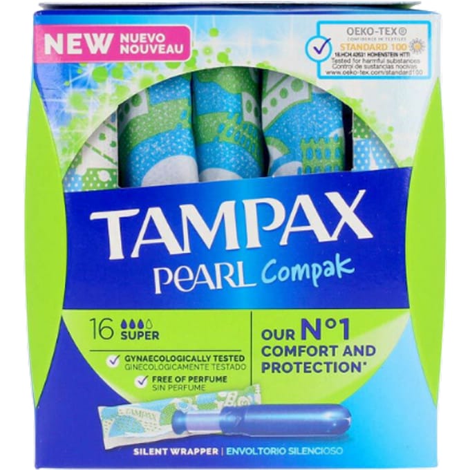 Tampax Pearl Compak Plus Tampons - 16 stuks