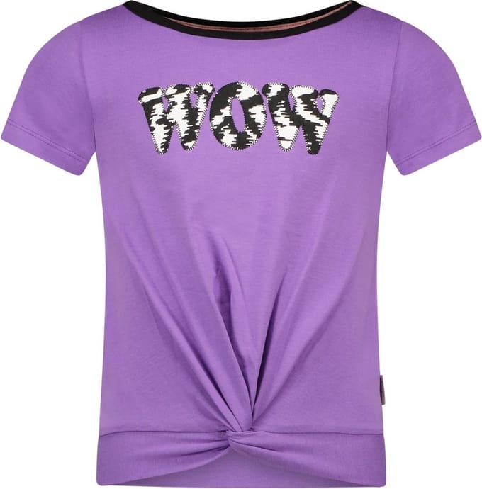 B.Nosy Meisjes t-shirt fancy artwork - Grape paars