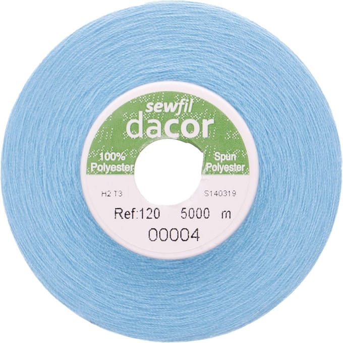 Polyester Naaigaren 5000 Meter Duurzaam Topaz Blauw
