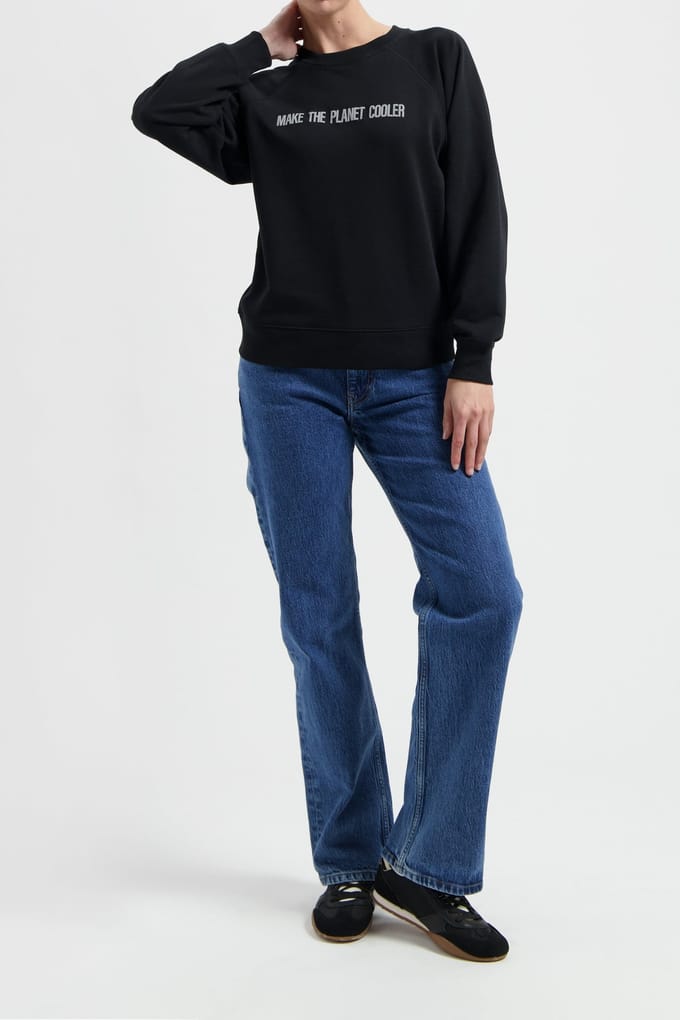 Mud Jeans Clara Sweatshirt Black Taglia: S | Maglie a manica lunga Outlet | Donna | Nero