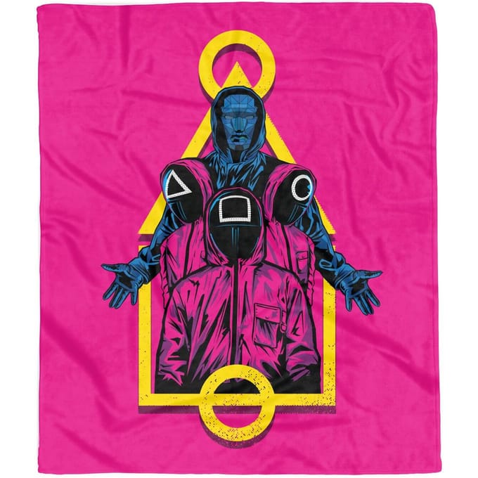Squid Game Presenting Squid Game Fleece Blanket - M
